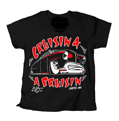 T-shirt pour enfants Cruisin for a Bruisin