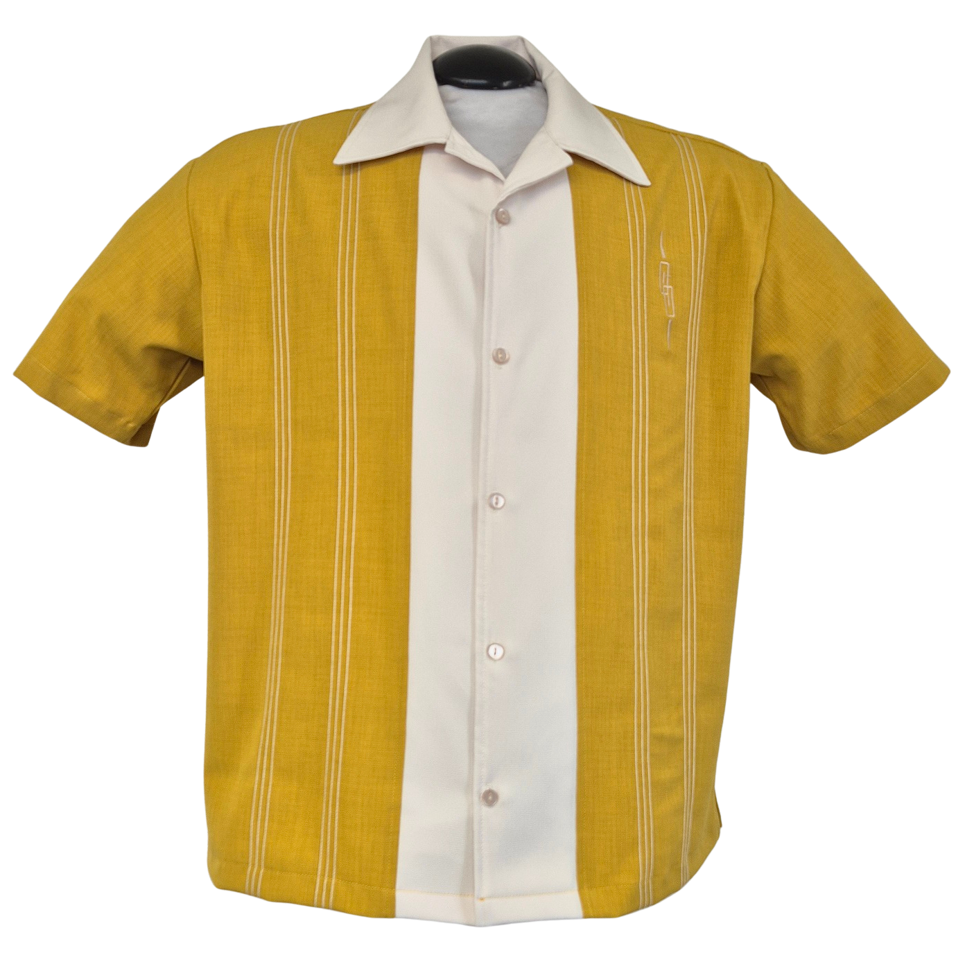 La chemise de bowling Harper en écume de mer/pierre