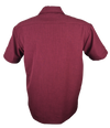 Hot Rod Burst Bowling Shirt in Burgundy