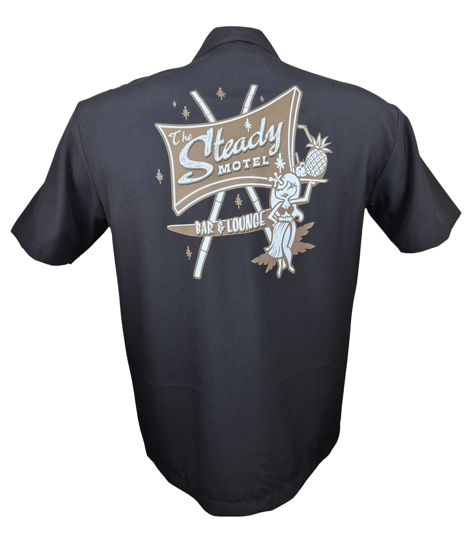 Steady Hula Motel Double Panel in Black/Stone
