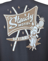 Steady Hula Motel Double Panel in Black/Stone