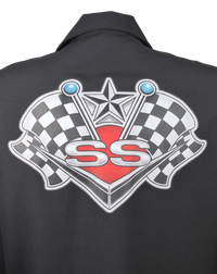 Checkered Flag SS Single Panel in Black/Red