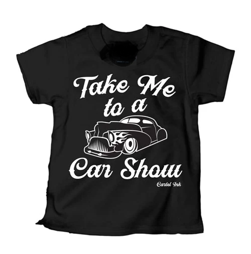 T-shirt pour enfants 'Emmène-moi à un salon de l'automobile'