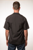 Three Star Panel Bowling Shirt in Black
