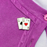 Card Trick Enamel Pin