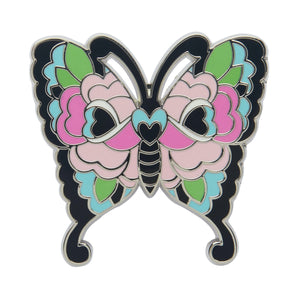 Fright of the Butterfly Enamel Pin