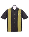 The Mickey Bowling Shirt in Black