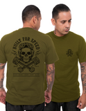Built for Speed Men's Tee in Military Green
