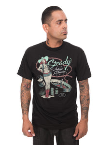 Steady Cowgirl Men's Tee in Black