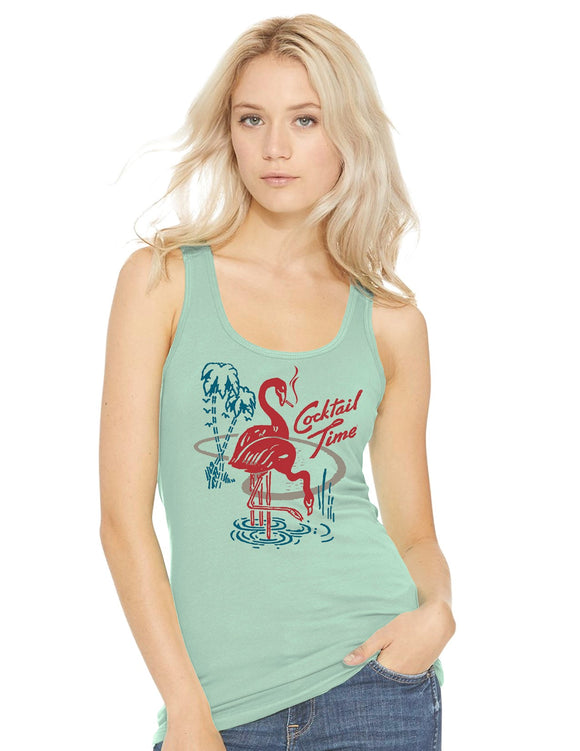 Cocktail Time Women's Tank in Mint