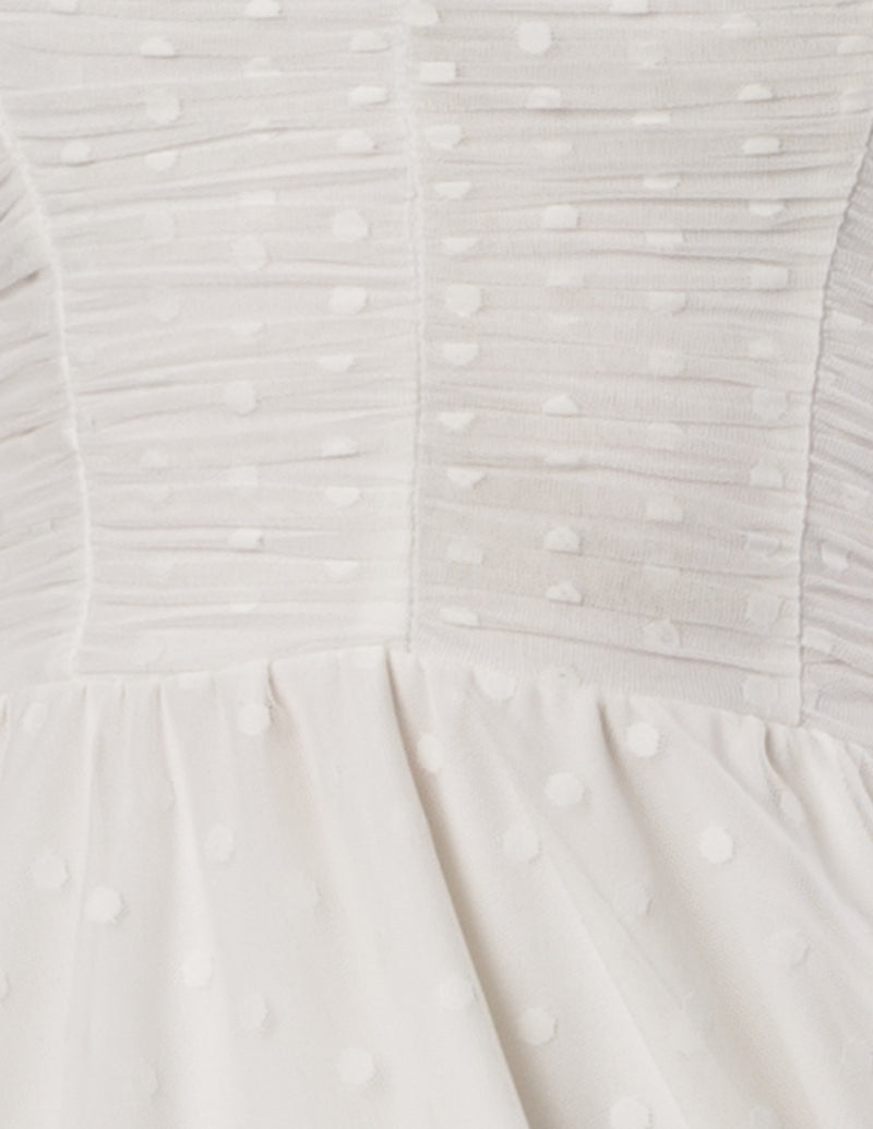Shop Winnie Strapless Gown in Off-White
