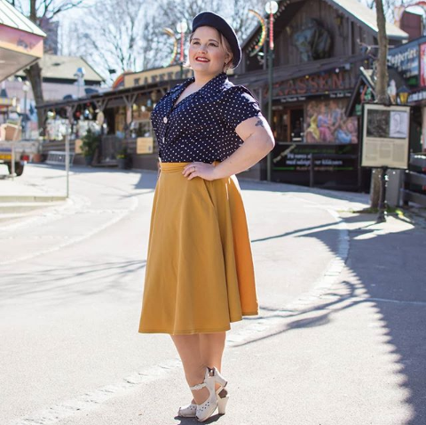 Shop Vintage-Inspired Mustard Circle Skirt