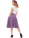 Pocket High Waist Thrills Skirt in Lilac