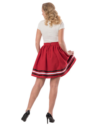 High Tide Gathered Skirt in Red
