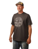 Sun Records Distressed Logo Men's Tee in Charcoal
