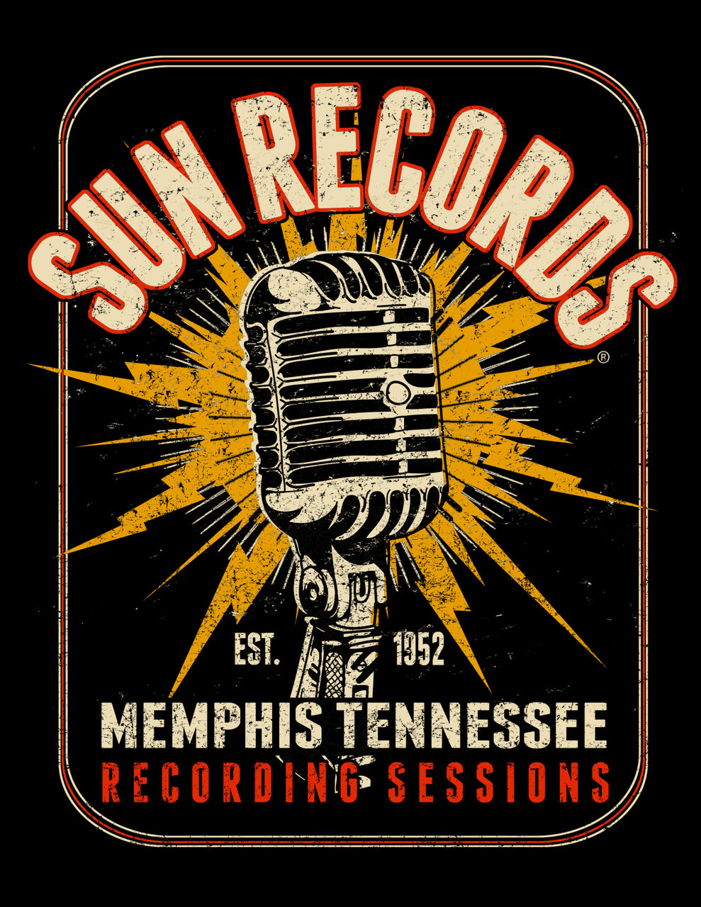 Sun Records Electric Mic Men's Tee