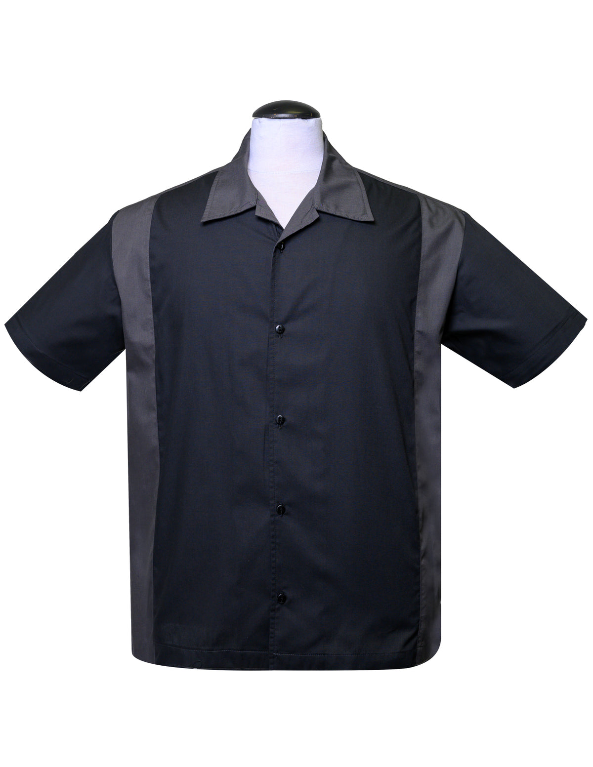 Poly Cotton Garage Shirt in Charcoal/Black 3X Poly Cotton Garage Shirt in Charcoal/Black 3X