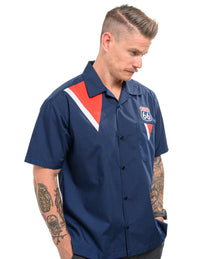 Route 66 Service Station Shirt in Navy