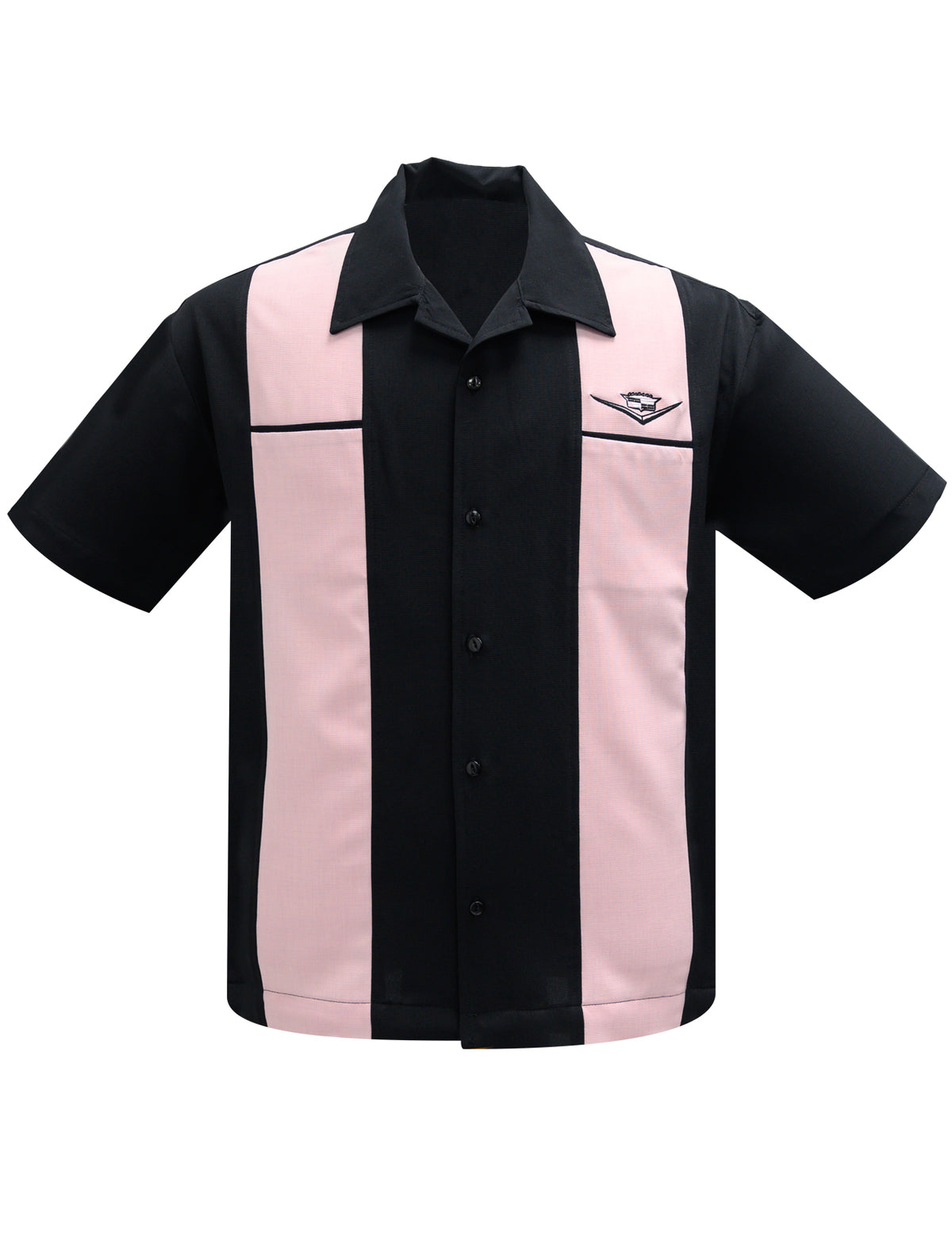 Black & Pink Button Down Bowling Shirt | Steady Clothing 4X Black & Pink Button Down Bowling Shirt | Steady Clothing 4X