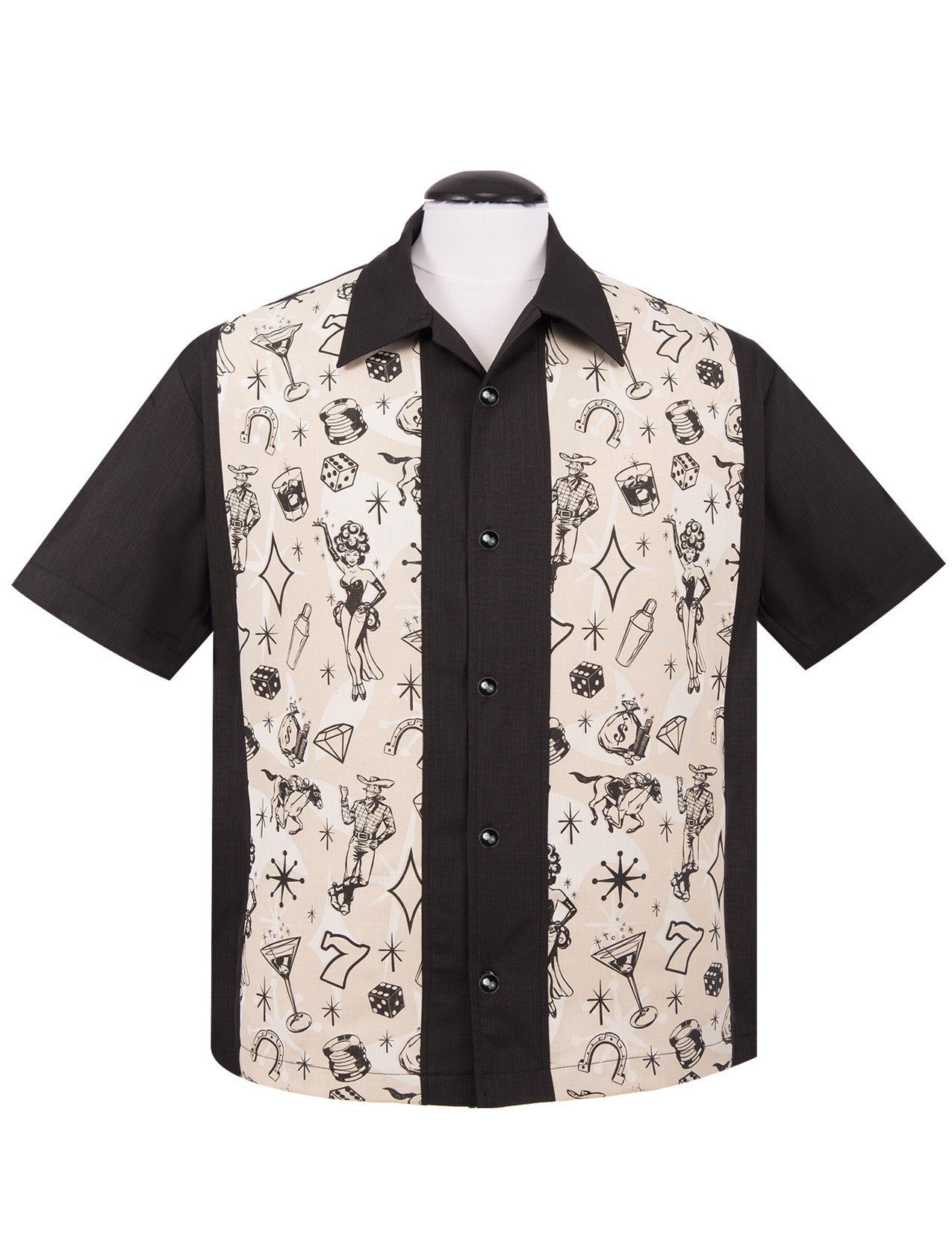 men's dress shirts las vegas Vegas Bowling Shirts for Guys