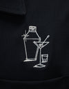 Palm Springs Cocktail Bowling Shirt in Black/Apple/Stone