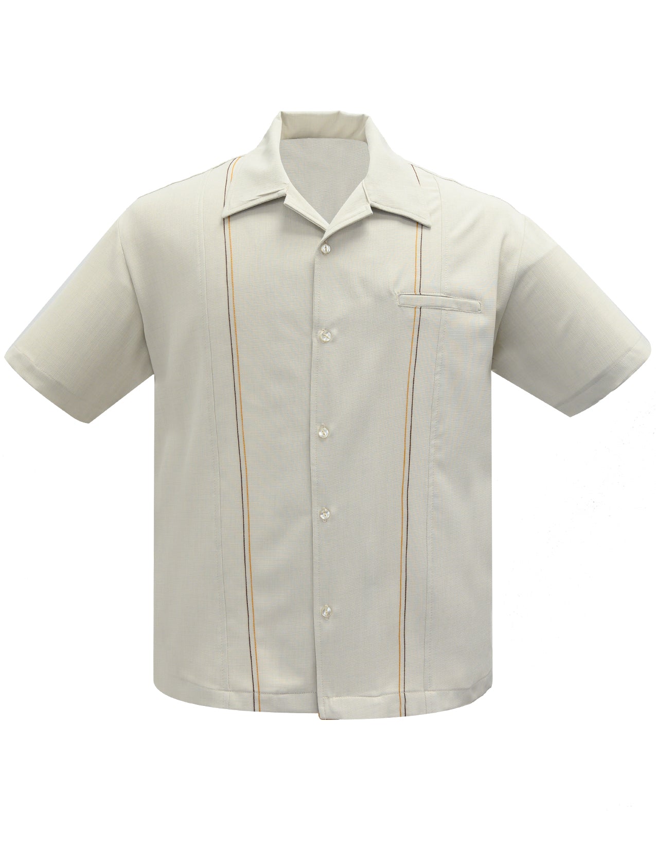 Cream Colored Button-Up Bowling Shirt | Steady Clothing Small Cream Colored Button-Up Bowling Shirt | Steady Clothing Small