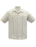 The Harold Bowling Shirt in Stone