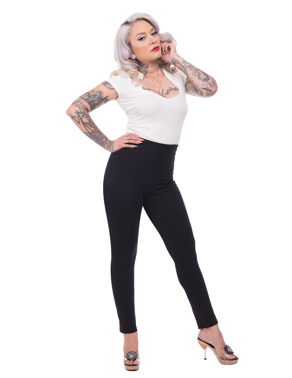 cigarette leggings Black High Waist Cigarette Pants cigarette leggings Black High Waist Cigarette Pants
